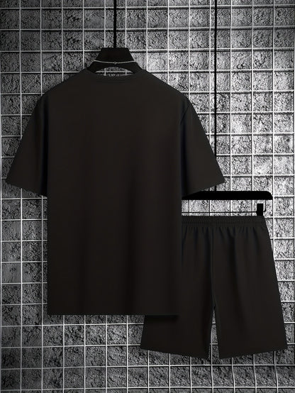 Men'S Casual Sportswear Set, Trendy And Versatile Two-Piece Outfit.