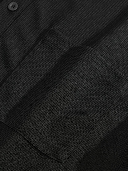 Men'S Two-Piece Set Featuring a Short-Sleeve Cardigan with Pockets And Drawstring Pocket Long Pants, Perfect for a Clean And Comfortable Summer.