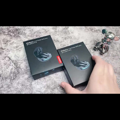 Lenovo GM2 PRO էրգոնոմիկ անլար ականջակալներ, ընկղմվող ձայնային փորձ, մարտկոցի երկարացված աշխատանքային ժամանակ, լիցքավորվող մարտկոց, համակարգված արագ լիցքավորում, USB լիցքավորում, Type-C միացքի լիցքավորում