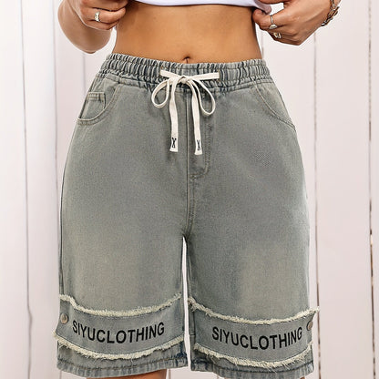 Summer New American Shorts with and Trendy Print Design High Waist Shorts 18283