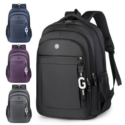 Men's Stylish Large Capacity Backpack - Black, Business & Travel Ready with Multiple Compartments, Durable Lightweight Design, Perfect for Daily Commute & Computer Use, Backpack for Travel, Highquality Luggage