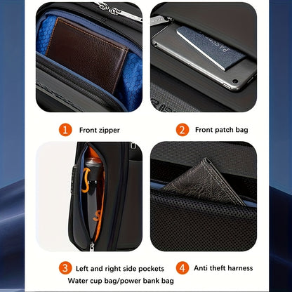 Large Capacity Men's Backpack Business Computer Backpack High Quality Business Multifunctional Password Anti-theft Backpack