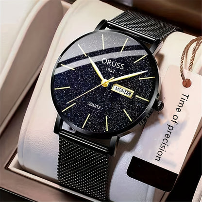 Men's Watch, Business Simple Double Calendar Cool Men's Watch