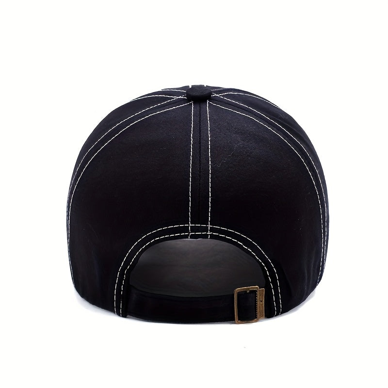 1pc Men'S Stylish Eagle Embroidery Baseball Cap - Adjustable Size, Casual Streetwear, Sun-Protective, Perfect for Outdoor Sports, Golf, and Gifts, Casual Headwear | Stylish Headgear | Adjustable