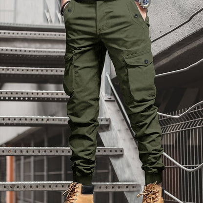 Men'S Cargo Pants, Stylish And Casual Joggers with Multiple Pocket Decorations, Suitable for Spring And Summer, Model 2188.