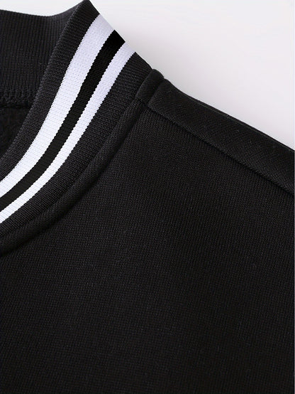 Men's Casual Sports Jacket Rose Baseball Suit - Xingfan OBM