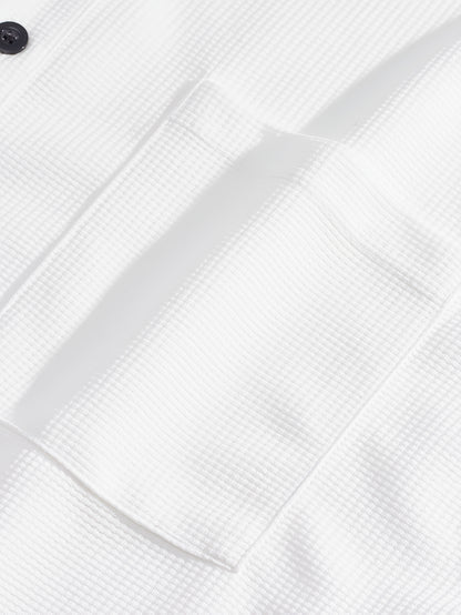 Men'S Two-Piece Set Featuring a Short-Sleeve Cardigan with Pockets And Drawstring Pocket Long Pants, Perfect for a Clean And Comfortable Summer.