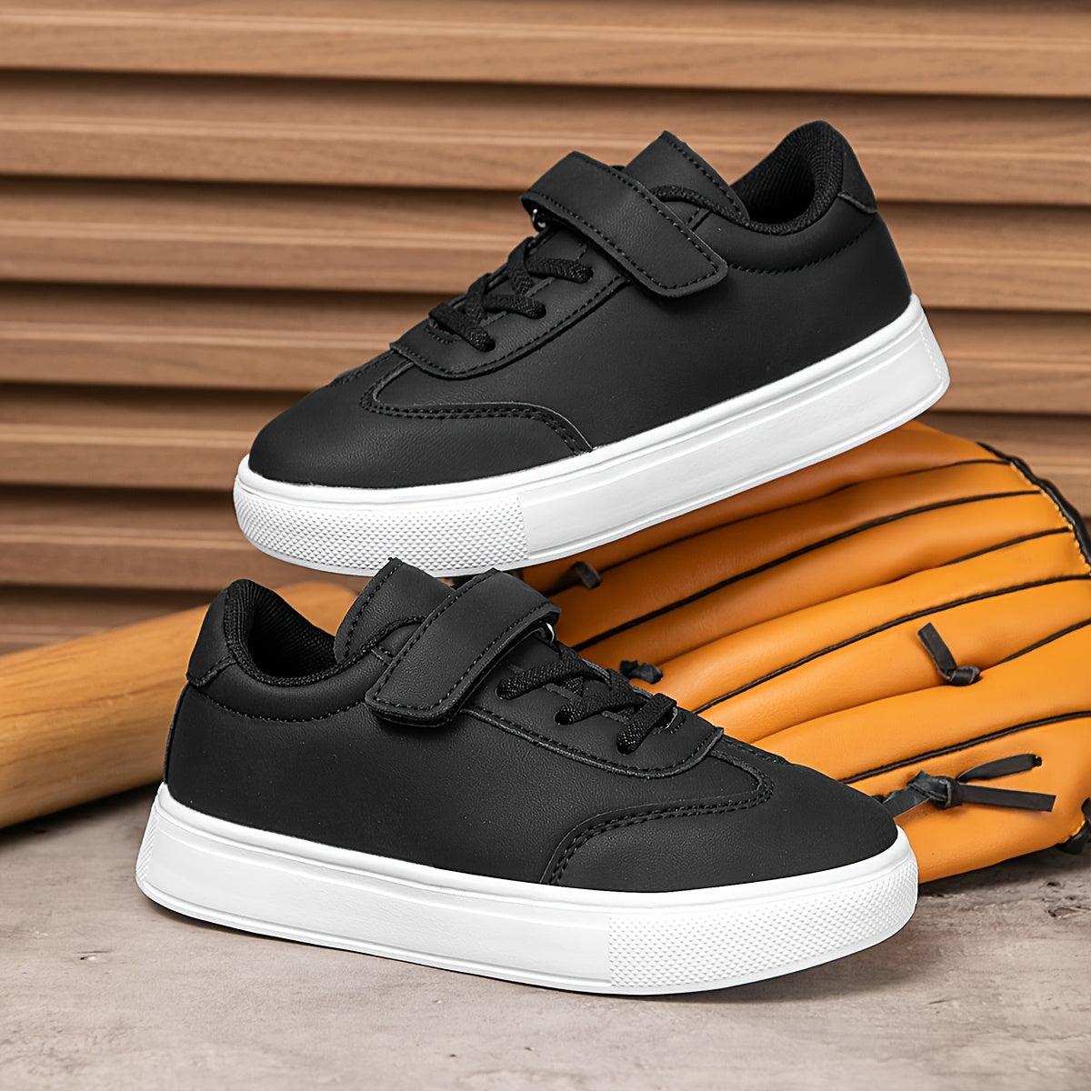 Youngsters' Comfortable Low-Top Casual Sneakers with Easy Closure, Durable & Non-Slip, Unisex Outdoor Play Shoes, Stylish and Comfortable Choice for School and Daily Outings, Perfect for Hiking and Skateboarding