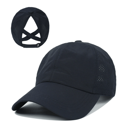 1x Summer Ponytail Baseball Cap, Women's Sports Hat Camping Hat Hiking Hat Christmas Gift