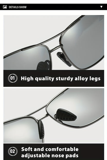 Coolpandas Brand Top Photochromic Glasses for Men And Women, Polarized Chameleon Glasses for Outdoor Sports, Fishing, Driving Goggles with Anti-Glare Features.