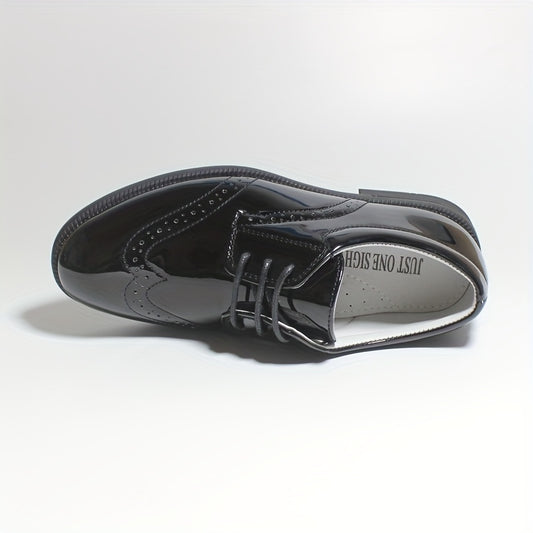 Boys Shoes Brogue Formal Classic Footwear Boys Oxford Shoes Classic Oxfords Wingtip Dress Shoes Round Toe Shoes