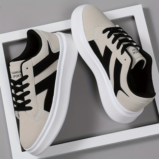 Men's Casual Athletic Sneakers - Low-Top, Trendy Sport Shoes with Lace-Up Closure, Synthetic Upper, EVA Sole for Hiking & Casual Attire, Everyday Sneakers | Trendy Lowtops | Comfortable Fit