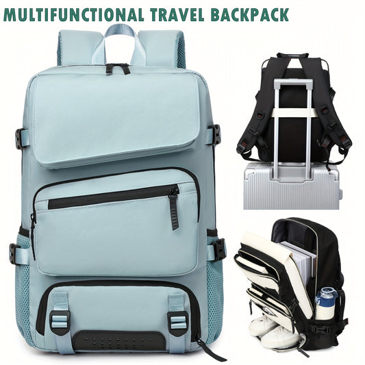 Large capacity Men's multi-functional laptop backpack with shoe compartment, very suitable for hiking, business and outdoor activities, it is an excellent gift for Christmas, Valentine's Day and Thanksgiving, Best for Christm