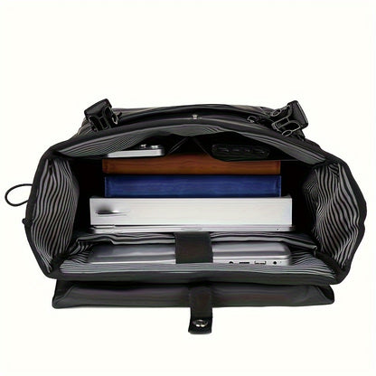 Stylish Men's Large Capacity Backpack - Perfect for Daily Commute, Business Travel & Casual Outings | Durable Fabric, No Battery Required