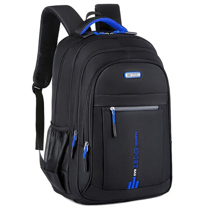 Unisex Large Capacity Travel Backpack - Durable Nylon Laptop Bag with Multiple Compartments, Business & Casual Style, Black with Green Accents, 60.96cm x 40.64cm x 8, Backpack for Travel