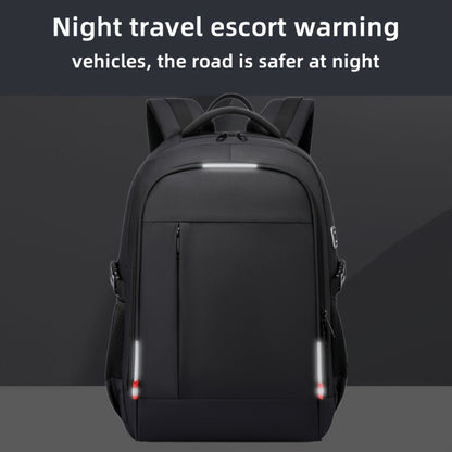 A Spacious, Minimalist, Lightweight, And Breathable Backpack Made of Oxford Cloth, Suitable for a 15.6-Inch Laptop. It Features a Luminous Safety Logo, Making It Ideal for Business Travel for Both Men And Women, As Well As fo