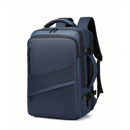 1pc HUABUPS Expandable Travel Backpack with USB Charging Port, 39.62 cm Laptop Backpack for Men & Women, High Quality Business Commuter Backpack with Multiple Compartments, Dilation Design & Padded Straps - Ideal Gift for Chr