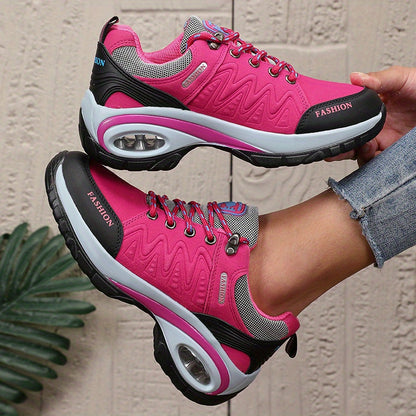 Women'S Athletic Sneakers, Thick Sole Soft Sole Fashion Outdoor Hiking Non-slip Casual Walking Shoes