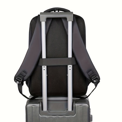 40.89cm Laptop Backpack - Durable Synthetic Leather High Quality Shockproof Multi-Compartment Sporty Design Convertible Shoulder & Top Handles for Commuting Travel School College