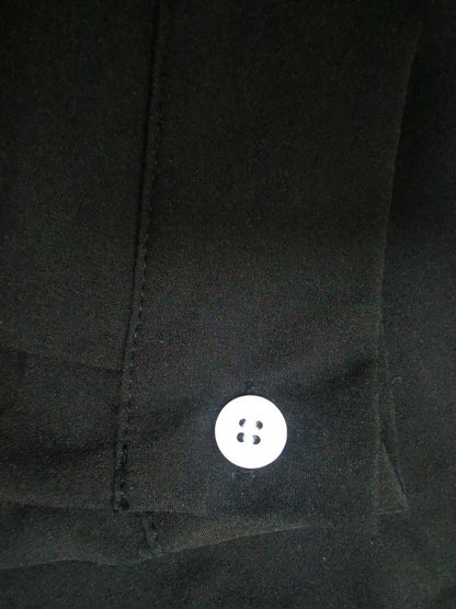 Solid Rollable Sleeve Shirt, Casual Button Front Work Office Shirt With A Collar, Women's Clothing