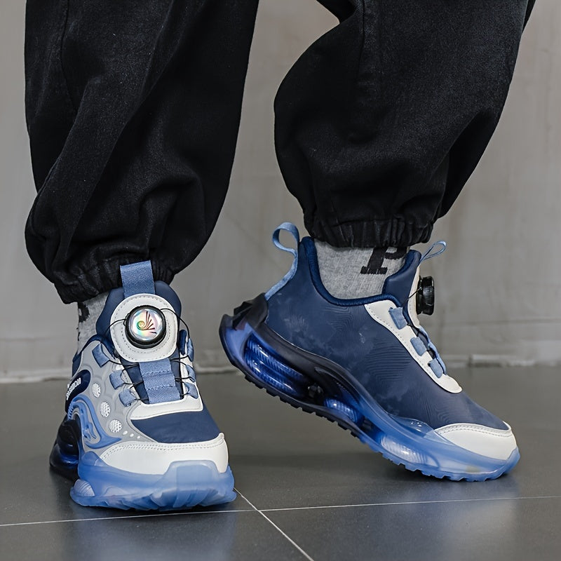 New Youngsters's Fashion Casual Sports Shoes Outdoor Running Shoes with Rotating Buttons and Soft Soles