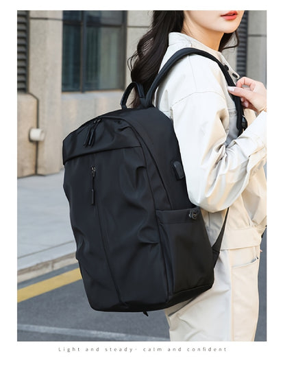TMOOS Lightweight Large Capacity Backpack - Heavy-Duty Oxford Fabric Travel, Gym, Hiking, Laptop Backpack with Multiple Compartments, Padded Shoulder Straps - Convertible Crossbody Bag for Men, Women, Students, Professionals
