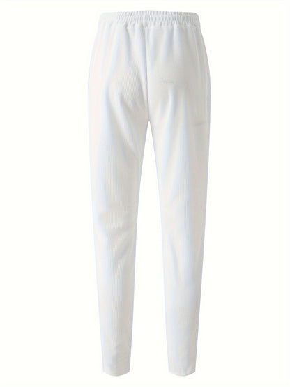 New Long Sleeve Buttoned Hooded Jacket and Rope Pants Set for Spring and Autumn, Waffle Solid Classic Men's Sports 2pcs Sports Suit - Sports Suit for Outdoor Sports Enthusiasts, Breathable and Comfortable