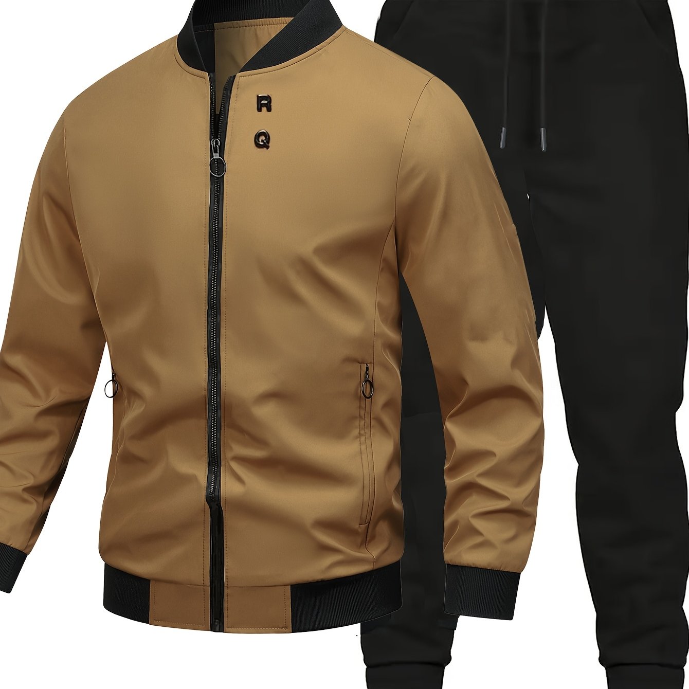 Sports Suit Men'S Spring and Autumn Casual Jacket Set with Matching Men'S Wear
