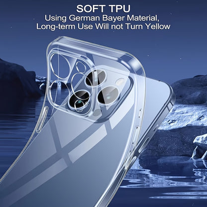 Բջջային հեռախոսի պատյան Iphone 16 Pro Max-ի համար, Բջջային հեռախոսի թափանցիկ պատյան Iphone 16 Plus-ի համար, պարզ և բարակ պաշտպանիչ պատյան TPU փափուկ պատյան