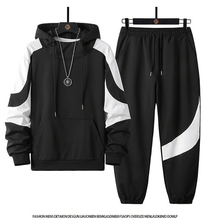 Men's Hooded Sweatshirt Set - 2024 New Autumn Casual Sporty Long Sleeve Outfit for Men