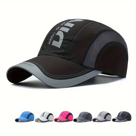 New Summer Quick-Dry Baseball Cap Unisex Youth Fashion Outdoor Sports Sun Protection Breathable Mesh Hat Sunshade Truck Hat