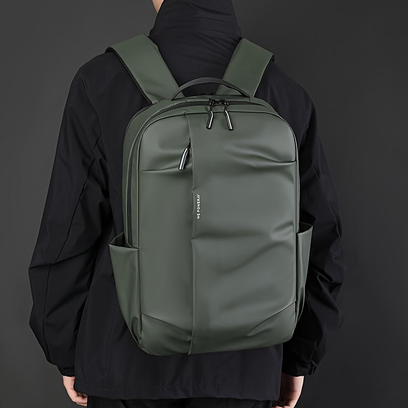 Tic-Tac-Toe Men'S Lightweight Large Capacity Backpack - Casual Minimalist Design with Multiple Compartments, Durable Fabric for Outdoor Travel, Commuting & Work, Travel Backpack, Commuting Bag, Modern Backpack, Sturdy Constru