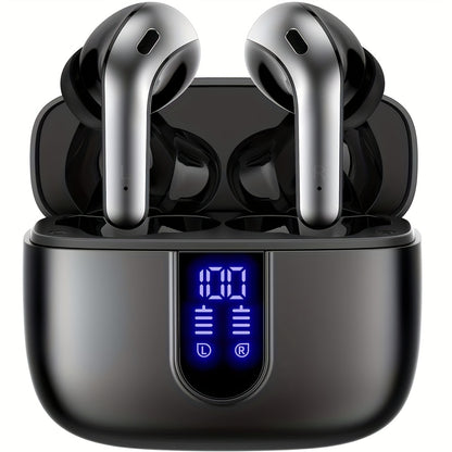 LIFEBEE New Wireless 5.3 Earbuds for Running Sports, Mini Wireless Earphones Stereo Headphones with Dual-LED Display, Wireless Headset Built-in Microphone