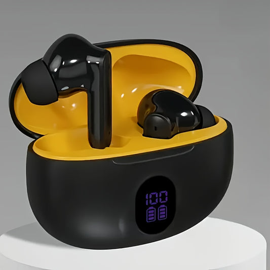 2025 New Model of Wireless Earphones with LED Battery Display, Long-Lasting Battery Life, and High-Fidelity Sound Quality That Feels Like a Music Feast. They Provide a Comfortable and Stylish Earbud Experience, Available in T
