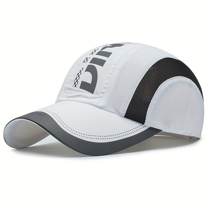 New Summer Quick-Dry Baseball Cap Unisex Youth Fashion Outdoor Sports Sun Protection Breathable Mesh Hat Sunshade Truck Hat