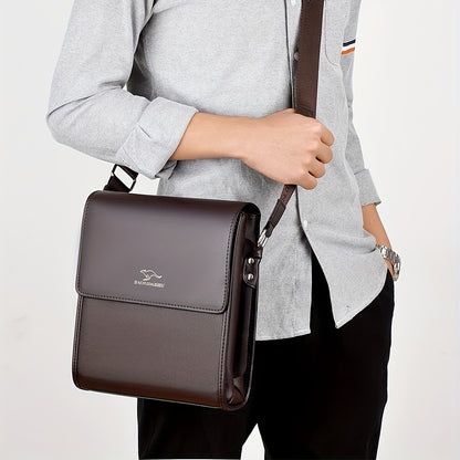 KADIDAISHU Men'S Business Messenger Bag - Black Crossbody with Adjustable Strap, Multiple Compartments for Daily Commute & Casual Use, Crossbody Ba
