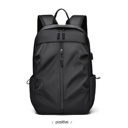 Stylish Black Backpack for Men - Versatile Laptop & Travel Bag with Large Capacity, Durable & Lightweight Design for Commuting, Outdoor Adventures, and Business Trips, Travel Backpack