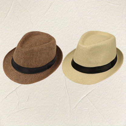 8pcs Set Hat Unisex Straw Sunshade Breathable Sun Hat Bucket Hat Casual Top Hat Summer Hat