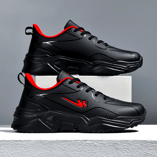 Shuangxing Men's Comfortable Sneakers - Fashionable Running Shoes with Lace-Up Closure, Breathable Fabric Lining, and Durable Sole for Every Season
