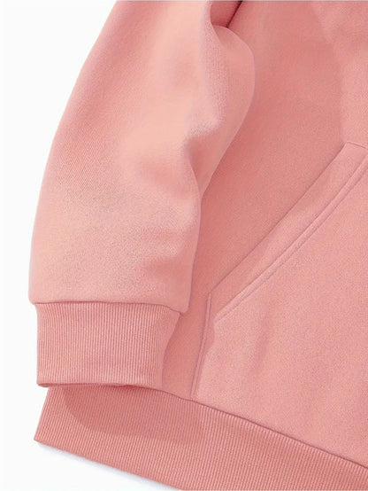 1set Men'S Casual Geometric Heartbeat Pattern Hoodie and Sweatpants Set, Polyester and Spandex Blend, Loose Fit, Hooded Pullover for Autumn/Winter