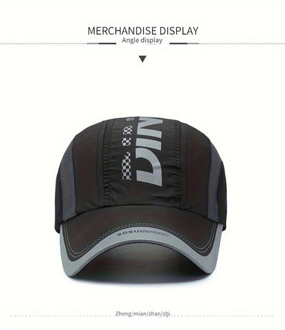 New Summer Quick-Dry Baseball Cap Unisex Youth Fashion Outdoor Sports Sun Protection Breathable Mesh Hat Sunshade Truck Hat