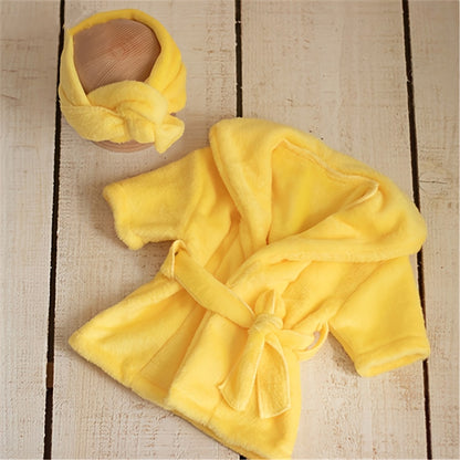 Photography Bathrobe White Thick Photography Sleepwear Photo Shoot Photo Bathrobe Set