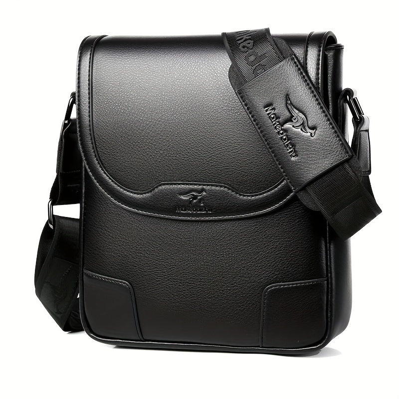 Men'S Fashion Crossbody Messenger Bag, Casual Shoulder Bag, Large Capacity Business Travel Satchel, Trendy Vertical Backpack