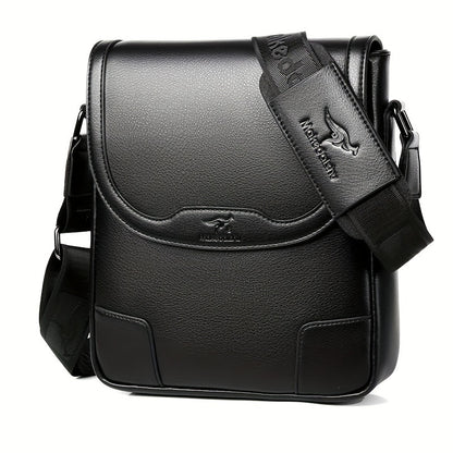 Men'S Fashion Crossbody Messenger Bag, Casual Shoulder Bag, Large Capacity Business Travel Satchel, Trendy Vertical Backpack