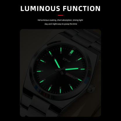 TPW Brand Men's Fashion Luminous Calendar Week Multifunctional Quartz Watch Men's Gifts