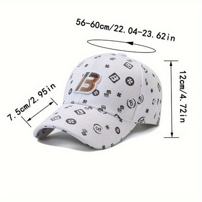 Embroidered Letter B Spring Autumn Casual Duckbill Cap Unisex Baseball Hat New Fashion Lightweight Adjustable Hat