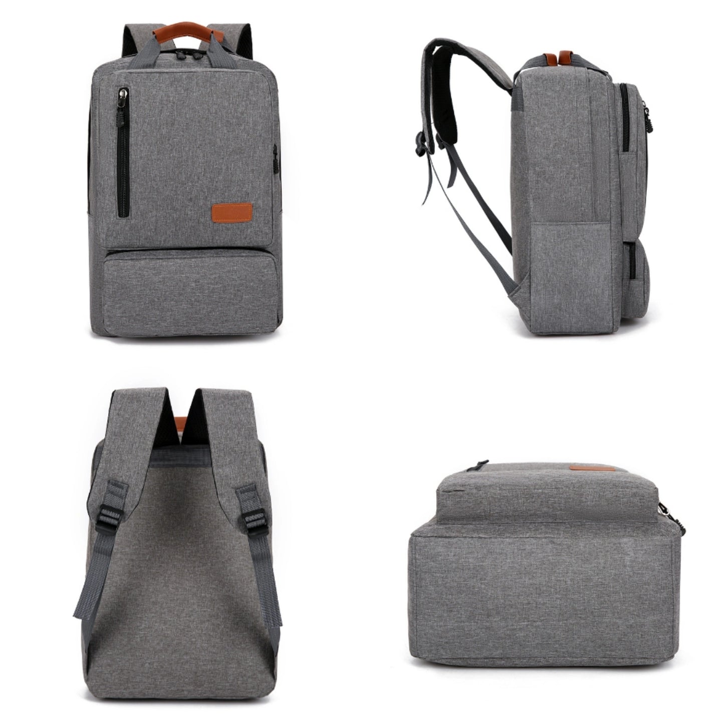 3pcs Set of Backpacks, Simple and Fashionable for Women and Men, Laptop Backpack with Shoulder Bag and Handbag, Suitable for Travel and Business Use