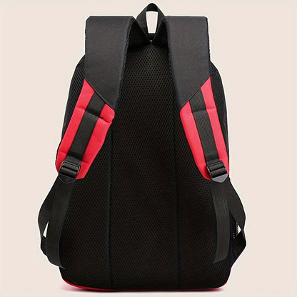 Durable Oxford Fabric Backpack - Spacious, Breathable, Adjustable Strap, Laptop Compartment, Ideal for Hiking, Camping, Travel, School & Work - High 46cm, Long 32cm, Thick 19cm, School Backpack | Adjustable Strap Backpack | D