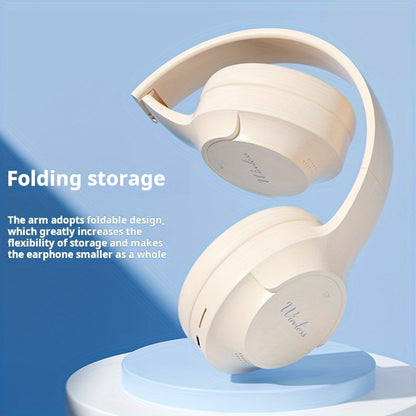Wireless Earbuds with HIFI Heavy Bass, Low Latency Gaming & HD Calls, Foldable Wireless 5.3 Headphones, Long Battery Life, Comfortable Ergonomic Design for Sports/Running/Esports, for PC/Mobile, Stylish Gift for Men Women, Ea