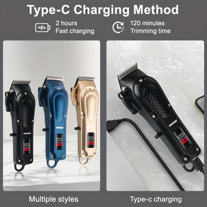 WEEME Men's Exclusive Electric Hair Clipper, Convenient for Car Travel and Carry, USB Fast Charging, Essential for Handsome Men, Holiday Gifts, Birthday Gifts, Give to Friends or Family Members, Easy Styling, Father's Day Gif